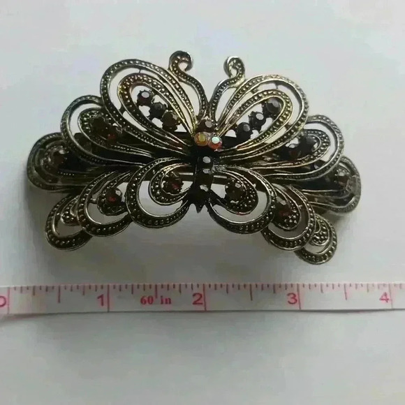 Vintage Butterfly Barette - Picture 8 of 9